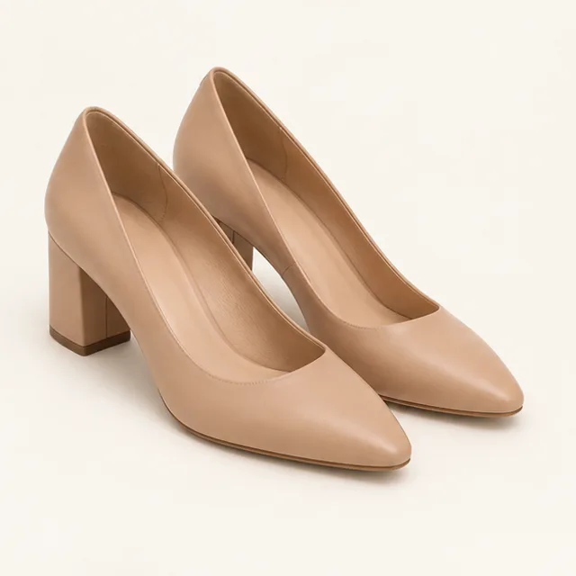 Block heels preset in the shoes slot for Dinner date